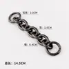 Cadena de extensión para correa de hombro de bolso de fábrica, modificación de cadena, cinturón de bolso, cadena gruesa alargada, accesorios de cadena corta DIY, compra individual