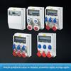 Caixa de distribuição de iluminação de manutenção ZDCEE para canteiro de obras, tomada industrial à prova d'água, caixa de plástico para interruptor de controle móvel