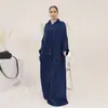 2023Loriya AliExpress Novo Modelo Saia Longa com Lenço de Cabeça, Vestido Solto Plus Size LR626