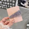 Pinza Triangular para Cabello con Pedrería Completa para Mujer, Accesorio para el Cabello Brillante con Pedrería, Pinza para Flequillo Lateral Estilo Coreano Ins, Adorno para el Cabello
