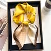 70 Lenço de seda lenço quadrado High-end estilo coreano moda All-match Professional Silk Small Scarf Retro Impresso Lenço de seda para mulheres