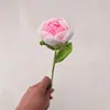 Buquê de rosa de lã tecido à mão flor artificial simulação rosa acabado presente de rosa para o Dia dos Namorados transfronteiriço