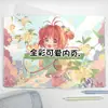 Novo Traje a Laser Sakura B5 Caderno de Couro Caderno de Página Cor PU Diário de Estudante Manual de Cartoon de Alto Valor