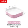 Bandeja de calentamiento de melamina de dos colores Rectangular Apilable Plato para cena asada de autoservicio Platos con platos Vajilla de plástico comercial