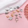 15 plata antigua kc Tortuga Dorada tortuga colgante pequeño accesorios de joyería traje 15 modelos cada 1 juego alrededor de 30 g