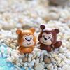 Fábrica de artesanías Chen Jun, micropaisaje de musgo, joyería, linda ardilla de cola grande, adornos para ensamblar DIY
