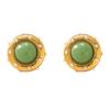 Pendientes Redondos Exagerados Elegantes de Acero de Titanio con Diamantes Brillantes de Cristal Perla Medievales Vintage Elegantes