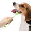 Cepillo de Dientes para Mascotas Cepillo de Dientes de Doble Cabeza con Mango Largo para Mascotas Cuidado de Limpieza Bucal para Perros Cepillo de Dientes de Cerdas Suaves Cepillo de Dientes para Perros Gatos