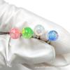 Uña de Lengua de Titanio F136 Jelly Aurora Aobao Barra Recta Puente de Doble Oreja Aleación de Titanio G23 Joyería para Perforación Uña de Hueso de Oreja