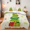 Juego de Cama de Tres Piezas Temu Grinch Navideño Juego de Cama de Decoración de Dormitorio de Tres Piezas Se Puede Enviar Jit