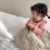 Ropa de Otoño e Invierno para Niños Engrosada Estilo Coreano Ropa para Niños Ropa de Salida para Bebés Traje de Falda con Pantalones Inferiores de Terciopelo para Niñas