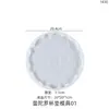 Molde de Resina de Cristal DIY Amapola Patrón Mandala Posavasos Decoración de Mesa Molde de Silicona Venta al por Mayor en Stock
