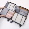 Bolsa de almacenamiento de viaje traje equipaje bolsa de embalaje traje de 8 piezas viaje ropa embalaje bolsa de almacenamiento juego de 8 piezas