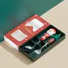 Juego de cubiertos de acero inoxidable 304 para Navidad transfronteriza, caja de regalo festiva con tenedores y cucharas de alto valor estético
