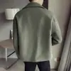Gabardina Abrigo para Hombre Otoño e Invierno Abrigo Corto de Lana Diseño 2020 Sentido de Diseño Moda Coreana Atractivo Viento Británico Abrigo de Lana