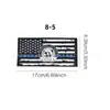 Equipo de Ciclismo Transfronterizo Pegatina de Coche Americano con Raya Azul Pegatina de Bandera Americana Azul y Negra Pegatina de Arte Latte para Motocicleta y Coche