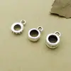 Plata Esterlina S925 al por Mayor Plata Tailandesa Cuentas Espaciadoras Brillantes con Hebilla de Anillo Material para Pulseras de Cuentas Hecho a Mano DIY Pulsera de Cuentas