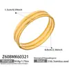 Pulseira de Design Geométrico Simples, Aço Inoxidável Banhado a Ouro, Textura de Luxo Leve, Pulseira Aberta, Design de Nicho, Joias Femininas