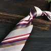 Camisa Formal para Hombre con Corbata, Color Beige Claro Estilo Verano, Corbata Profesional de Negocios Rayada Jacquard Atada a Mano de 8cm