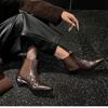 Recomendación Principal en Stock~ Botas Martin Negras de Cuero Genuino para Aumentar la Altura Estilo Otoño 2026 Mocasines de Piel de Oveja Botines Cortos Retro Franceses para Mujer