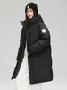 Ropa Deportiva de Herramientas para Exteriores Chaqueta con Capucha de Dos Aberturas Chaqueta de Plumas para Hombre y Mujer de Longitud Media de Alta Calidad Chaqueta con Capucha GB