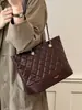 Cross2026 Otoño Nuevo Bolso de Hombro Maillard a Cuadros para Mujer Bolso Tote Retro de Alta Gama para el Trabajo