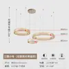 Lustre de cristal moderno de luxo leve para sala de estar e sala de jantar em villa, design circular simples para apartamento duplex, iluminação LED Zhongshan