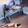 Mesa de computador, mesa de trabalho, conjunto de mesa e cadeira para jogos em casa, mesa simples para quarto, estação de trabalho, mesa de estudo, mesa de escritório para apartamentos de aluguel