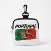 Cartera de Monedas Impresa para la Copa Mundial 2026 Bolsa de Almacenamiento para Cable de Datos y Auriculares con Llavero de Hebilla Bolsa de Almacenamiento