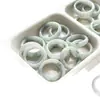 Anillo de Jade Natural Grado A Venta Directa desde la Fuente, Anillo de Agua Azul para Hombres y Mujeres, Anillo Flor de Hielo, Joyería de Regalo, Anillo de Dedo del Pie