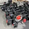 Diâmetro 300 bitola 600 par de rodas ocas roda de placa de mineração rolamento grande par de rodas de mina de aço fundido carga 3T
