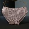 Ropa interior sexy de cintura baja con tres conejos, encaje para mujer, chicas, exportación, explosiones, entrepierna de algodón, perspectiva, calzoncillos cómodos, sin dejar rastro.