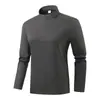 Camiseta de Função para Exterior Secagem Rápida Feminina Nova 7A Antibacteriana Respirável Manga Longa Corta-vento Amiga da Pele Camada Base para Caminhada Masculina