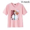 Camiseta unisex informal de verano con cuello en V y manga corta con estampado periférico Chita para hombre de motosierra 2023