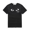 Versão Japonesa da Marca Trbottomy com Olhos de Coração para Homens e Mulheres, Letras de Coração Rosa para Homens e Mulheres, Camiseta de Manga Curta com Gola Redonda Camiseta Básica