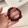 Novo Scrunchie Coreano 2023 em Formato de Coração para Mulheres, Simples, Alta Elasticidade, Durável e Que Não Danifica o Cabelo