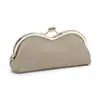Nuevo Estuche Creativo para Gafas de Cuero Genuino Bolso de Almacenamiento de Gafas de Sol Portátil de Nicho Estuche para Gafas de Sol con Clip Estuche para Lápices de Cejas de Mujer