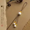 Nuevo llavero tejido a mano estilo chino estilo Xizang, artículo decorativo, cadena para teléfono, accesorio colgante para bolso semiacabado
