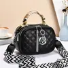La Bolsa Pequeña de Rombos Más Vendida de Rusia para Mujer 2025 Nueva Moda Bolso Cuadrado Pequeño con Borlas Bolso Cruzado de Hombro Texturizado