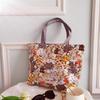 Bolsa de Lona Estampada Jiahao Bolsa de Ombro Feminina Bolsa Tote de Grande Capacidade Bolsa Transversal Diária para Mulheres