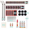 Cola Remendo Frio Bicicleta Espátula Pneu Kit Ferramentas Reparo Rápido Pneu Remendo Pneu Sem Cola Ferramenta Reparo Pneu Caixa Ferramentas