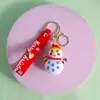 Edição Limitada de Natal Chaveiro Desenho Boneco de Neve Pequeno Pingente Decoração de Mochila Atacado Transfronteiriço Pequenos Presentes