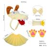 Tiara de Chifre de Dragão, Pequena Tiara de Cabeça de Dragão Verde, Grampo de Cabelo Divertido de Pelúcia Cartoon, Adereço de Performance, Acessório do Zodíaco, Zootopia