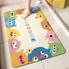 Tapete de Piso de Cocina de Tierra de Diatomeas Dopamina, Antideslizante, Absorbente de Aceite, Tapete Absorbente de Agua, Felpudo Resistente a la Suciedad, Impermeable, Alfombra sin Lavado