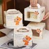 Envío Gratis Cajas de Empaque para Hornear de 4 pulgadas Cajas Mini para Mousse de 4 pulgadas Cajas Tipo Bolsa para Pasteles Cajas de Empaque para Cheesecake de 4 pulgadas