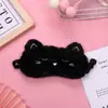 Comercio Exterior Transfronterizo Dibujos Animados Lindo Gato Negro Conejo Blanco Color Unicornio Felpa Antifaz Opaco Antifaz de Satén En Stock