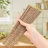 Palillos de Madera de Ala de Pollo, Palillos de Madera Maciza Perla de Dragón, Sin Pintura, Sin Cera, Antideslizantes, Palillos de Madera Cruda, Vajilla de Madera para el Hogar al por Mayor
