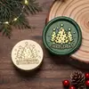 Nuevos sellos de lacre de la serie navideña con diseños de muñeco de nieve, Papá Noel y renos, hechos de latón para decoración de diarios