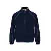 Sudadera con cremallera y cuello alto estilo americano para otoño 2026 para hombres y mujeres, chaqueta deportiva casual básica de color liso de moda