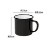 Taza de Agua de Hierro Esmaltado Clásica Jarra de Té Nostálgica Antigua Cepillado de Dientes Infantil Personalizada Personalizada Vasos para Enjuague Bucal Licor Hogar